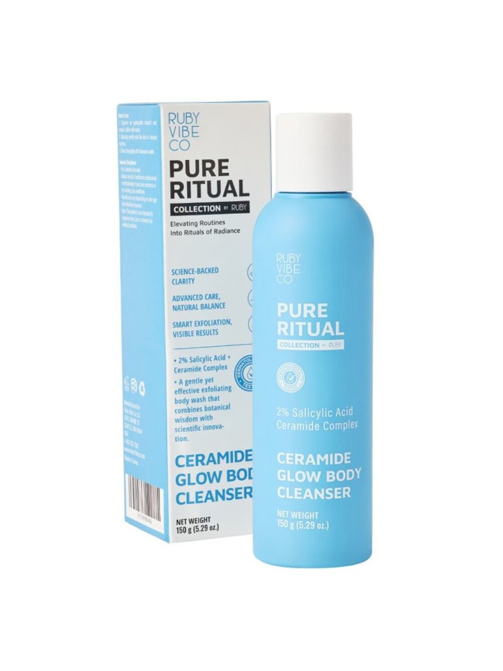 Salicylic Acid Body Wash, Ceramide Glow Body Cleanse for All Skin Types